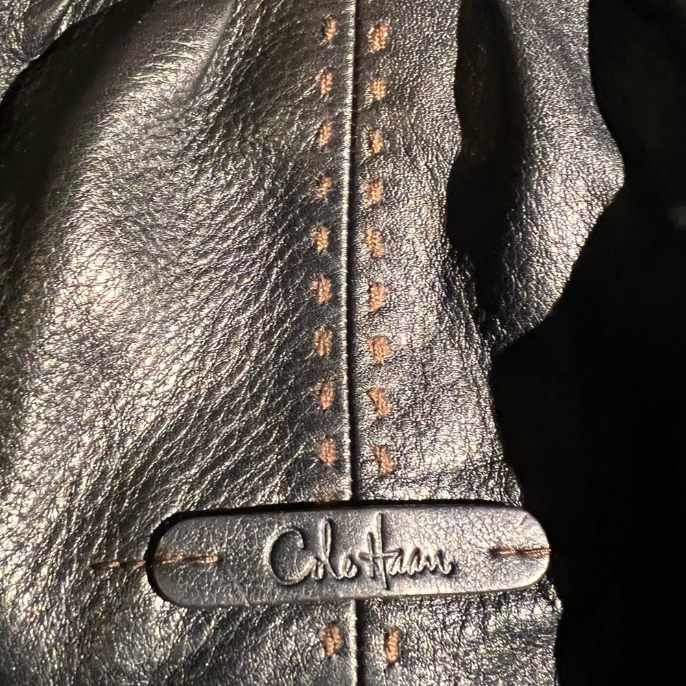 Cole Haan Rouched Hobo Bag - Black Leather - no call-outs - Picture 5 of 14